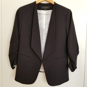Tahari ASL Women's Kiss-front Black Blazer, 10